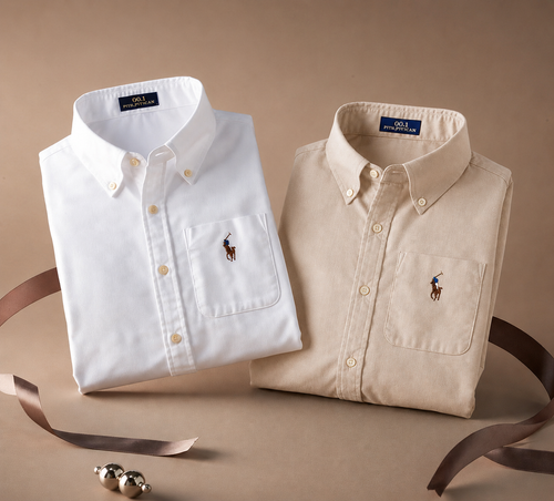 Men RL Polo Linen Cotton Shirts
