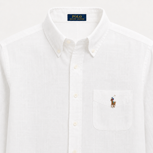 RL Linen White Shirt