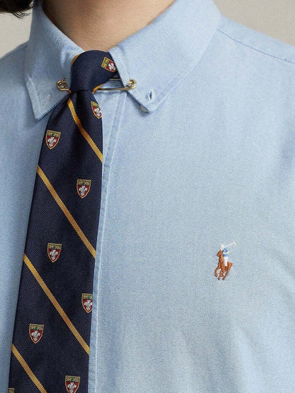 Ralph Lauren Classic Cotton Sky Blue Button-Up Shirt